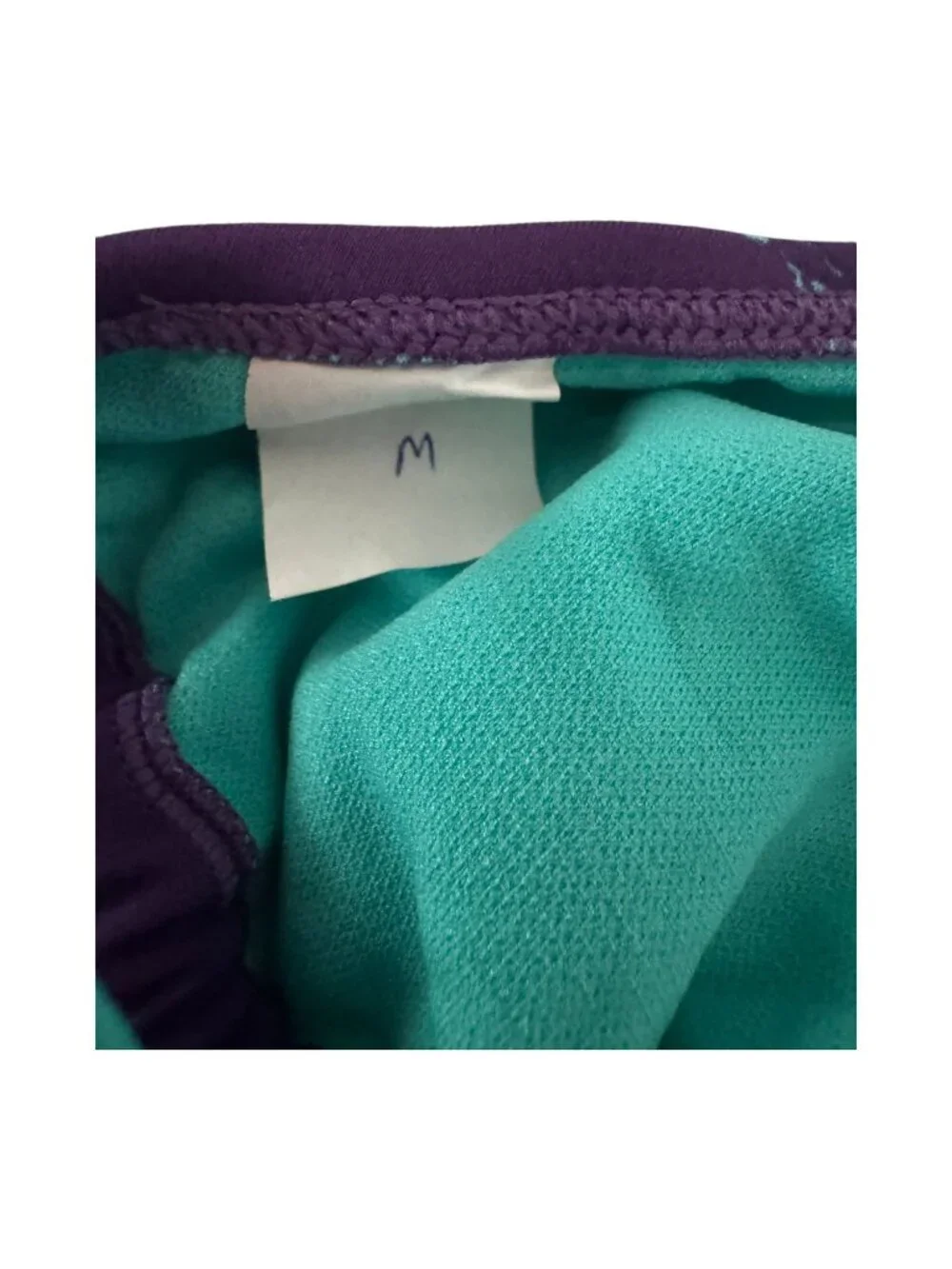 Purple Teal Bikini Set Size M with Sunglasses